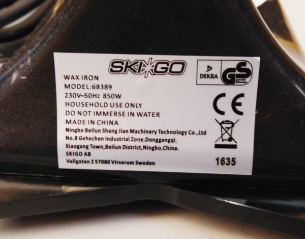 Смазочный утюг SkiGo 850W 68389